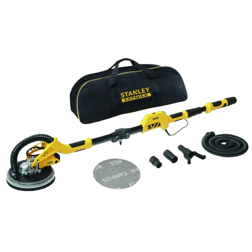 מלטשת קירות טלסקופית ג'ירפה לקירות גבס עם תאורה סטנלי Stanley sfmee500s